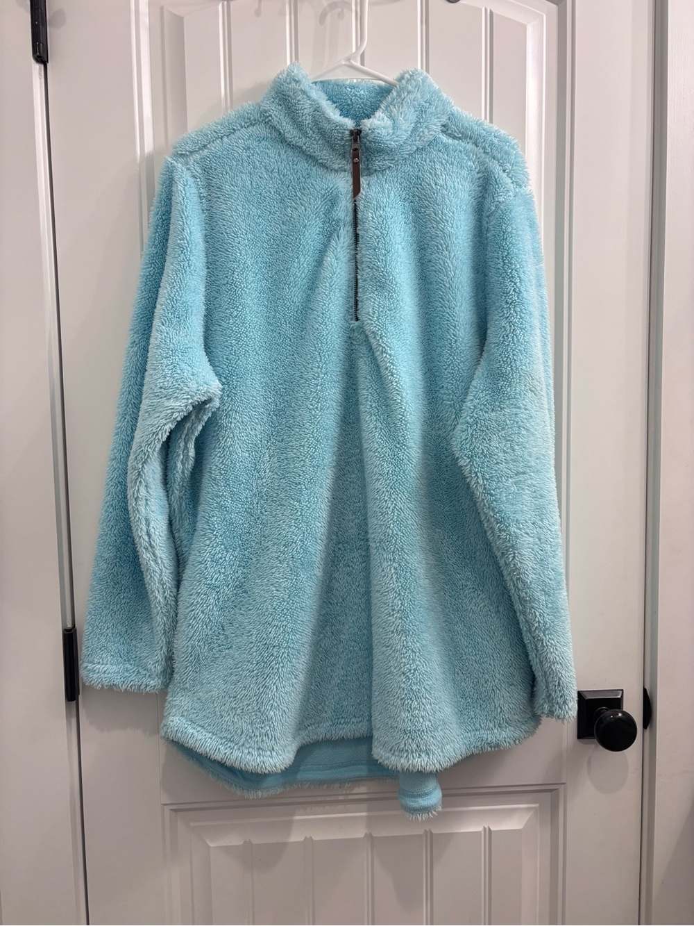 Charles River Apparel Plush Half-Zip Jacket - Light Blue